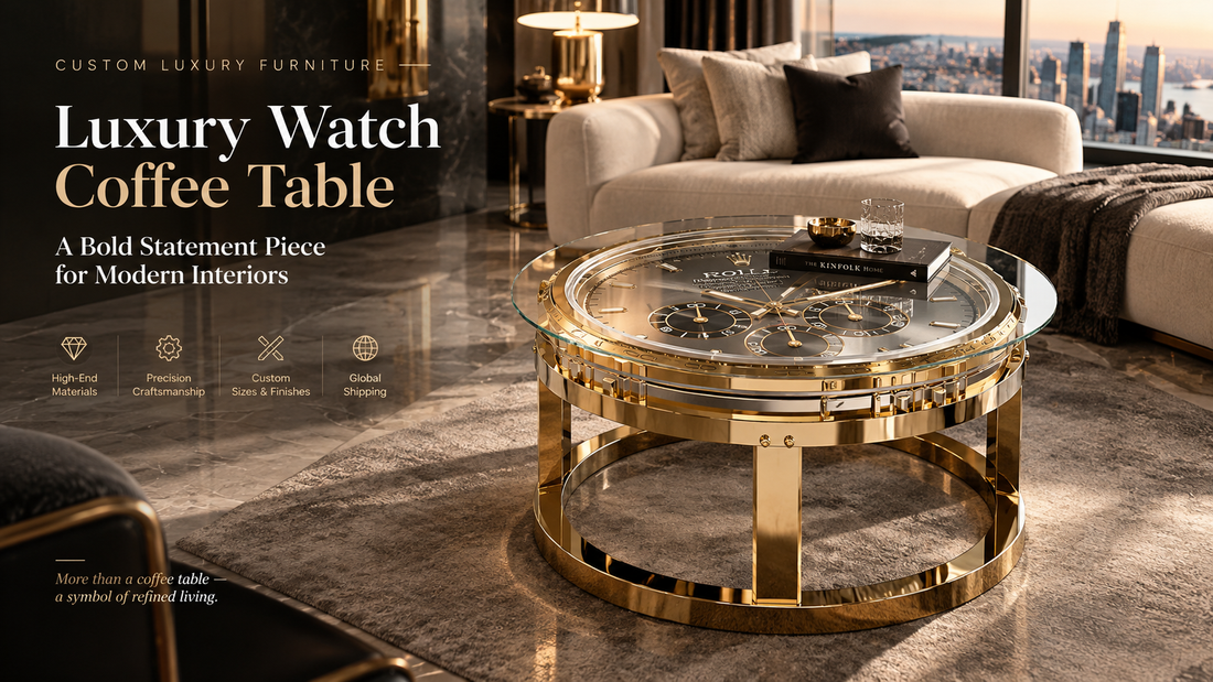 Luxury Watch Coffee Table: A Bold Statement Piece for Modern Interiors