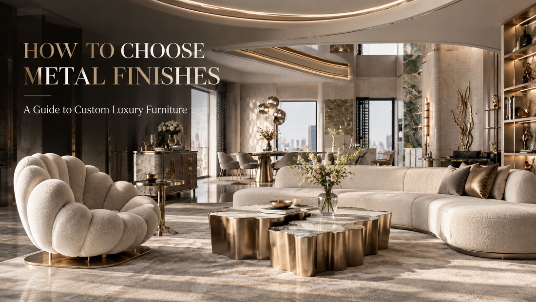 How to Choose Metal Finishes for Custom Luxury Furniture