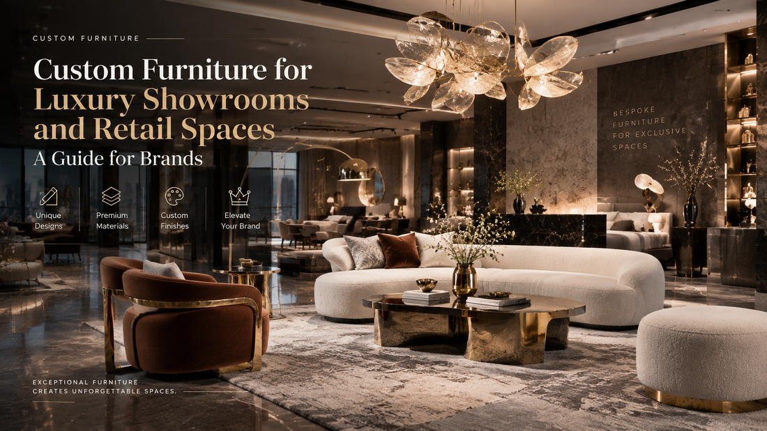 Custom Furniture for Luxury Showrooms and Retail Spaces: A Guide for Brands