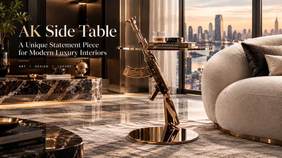 AK Side Table: A Unique Statement Piece for Modern Luxury Interiors