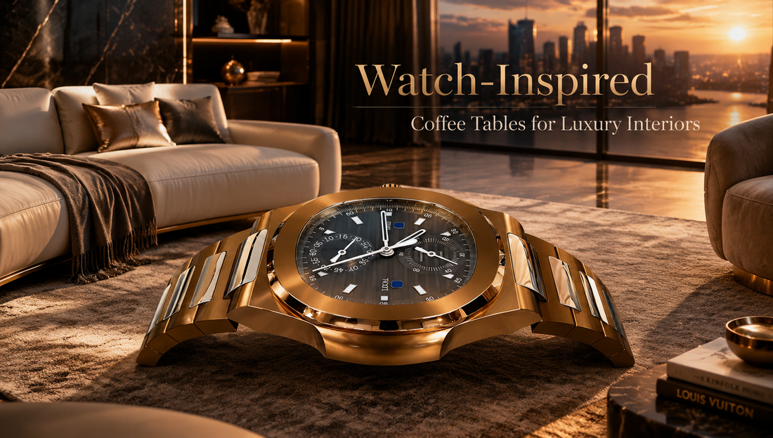 Watch-Inspired Coffee Tables: Statement Furniture for Luxury Interior Projects