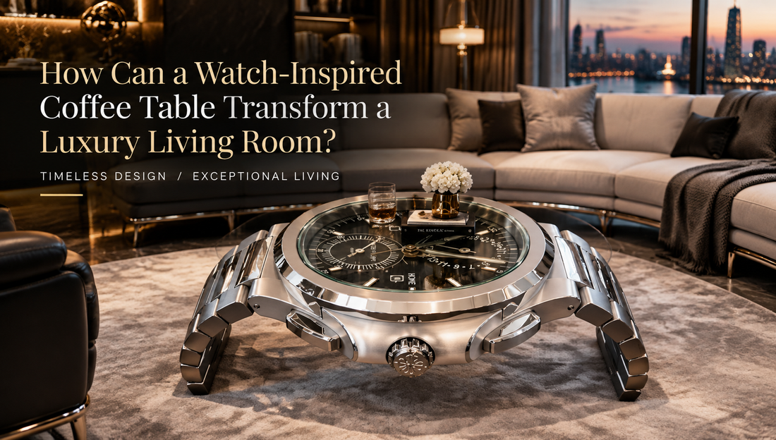 How Can a Watch-Inspired Coffee Table Transform a Luxury Living Room?