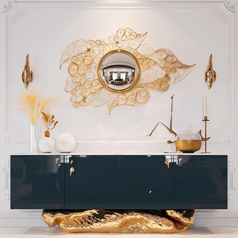 Portuguese Luxury Brass Wall Mirror