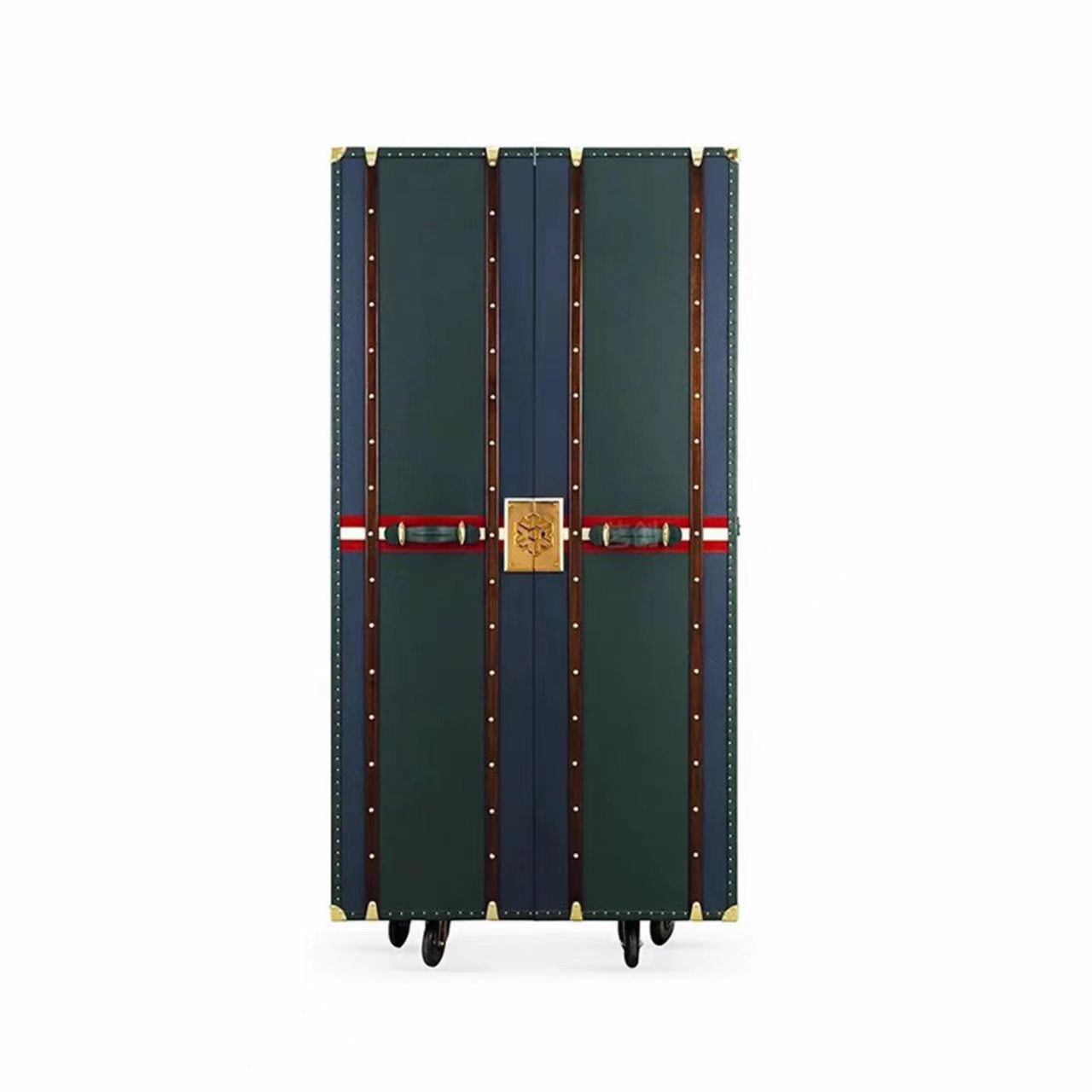 Luxury Italian Leather Box Wine Cabinet Design