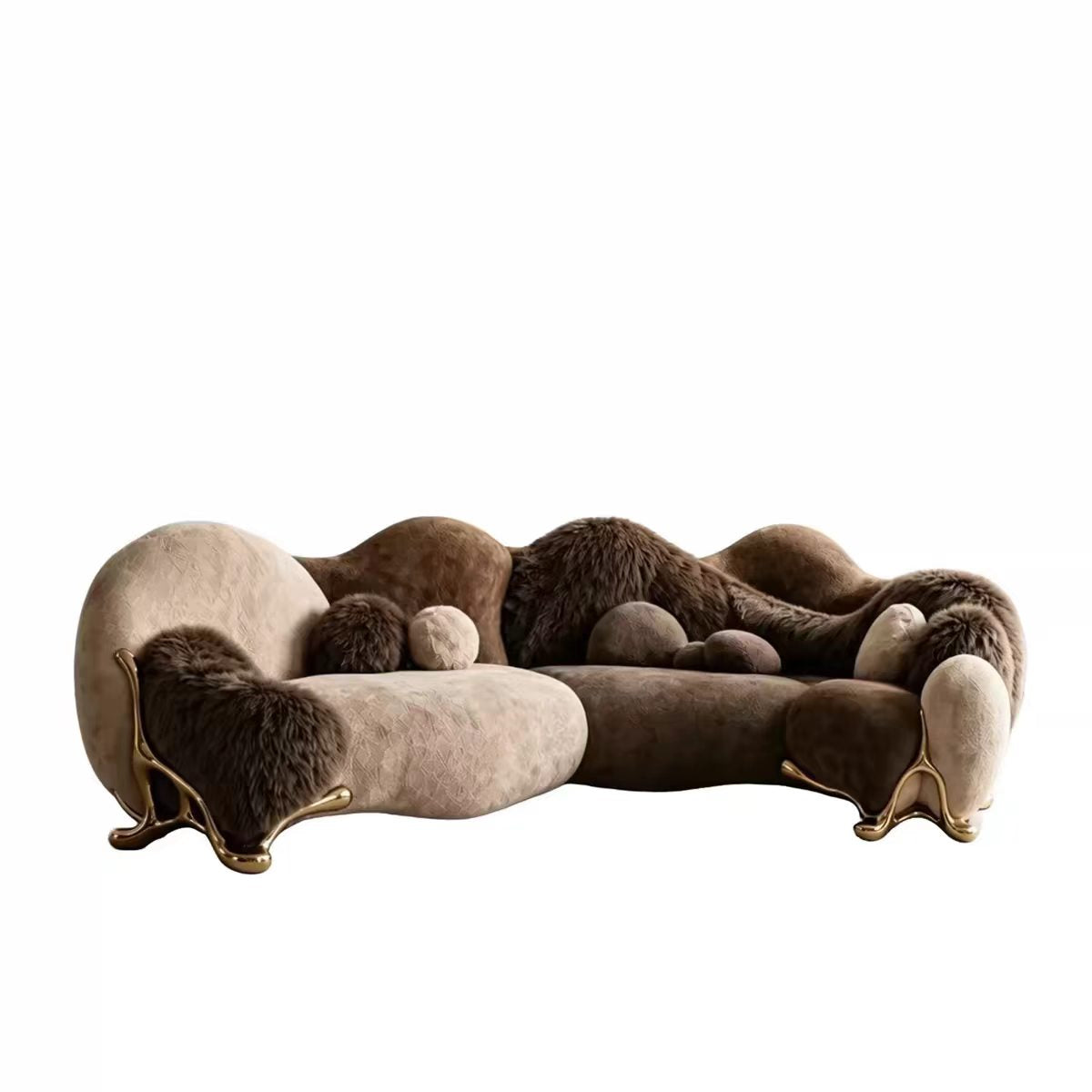 Luxury Italian Cloud Curved Sofa