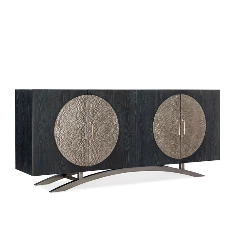 Luxury Hammered Stainless Steel Sideboard Cabinet Design