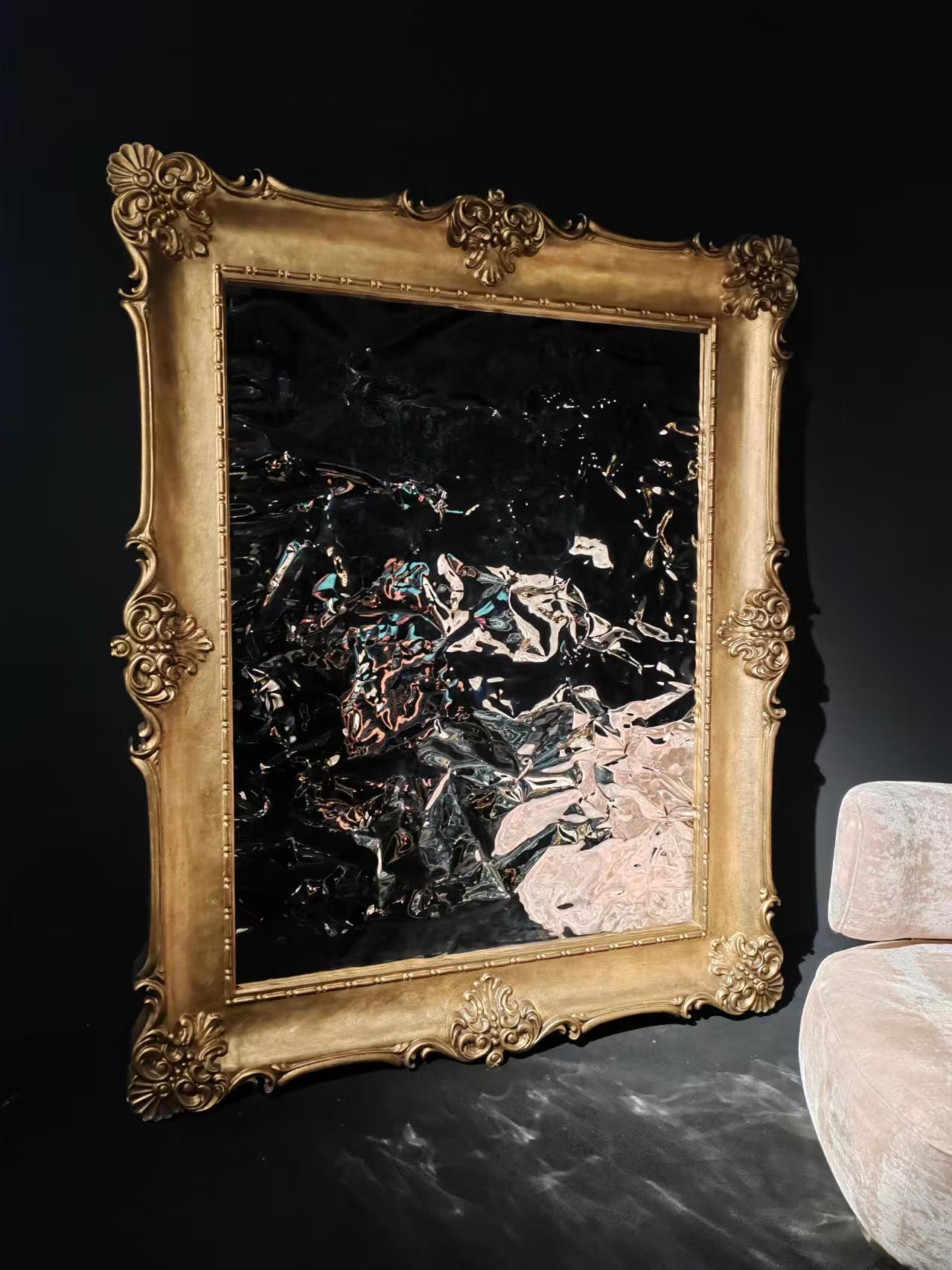 Portuguese Luxury Gold Leaf Wall Mirror