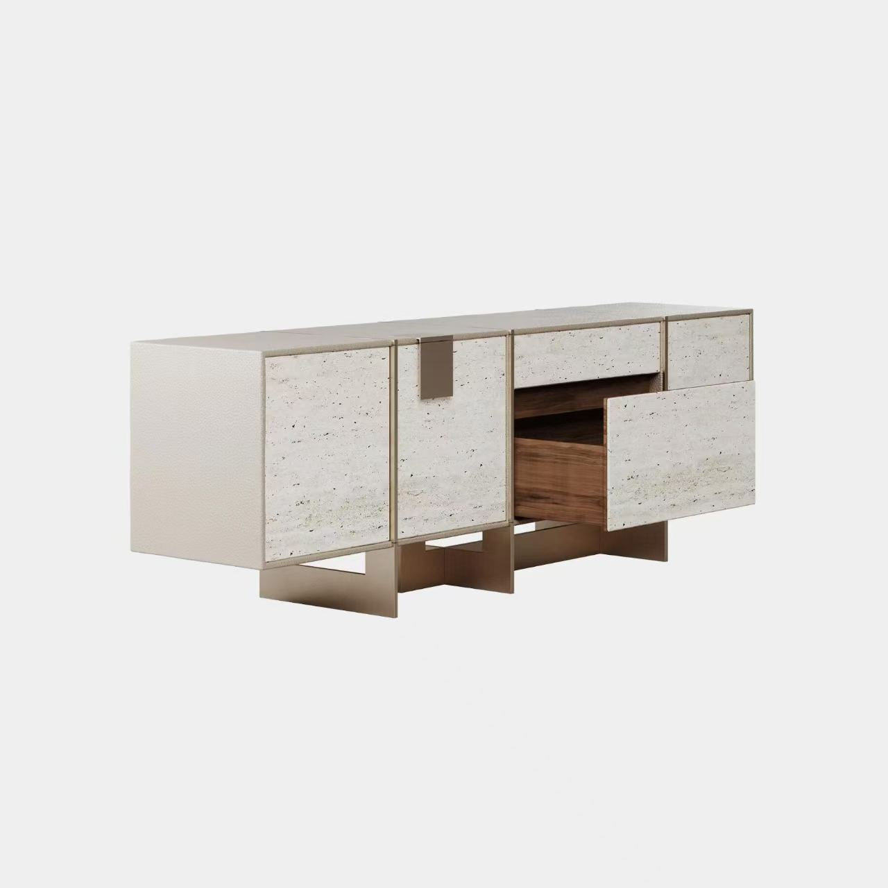 Luxury Italian Travertine Sideboard