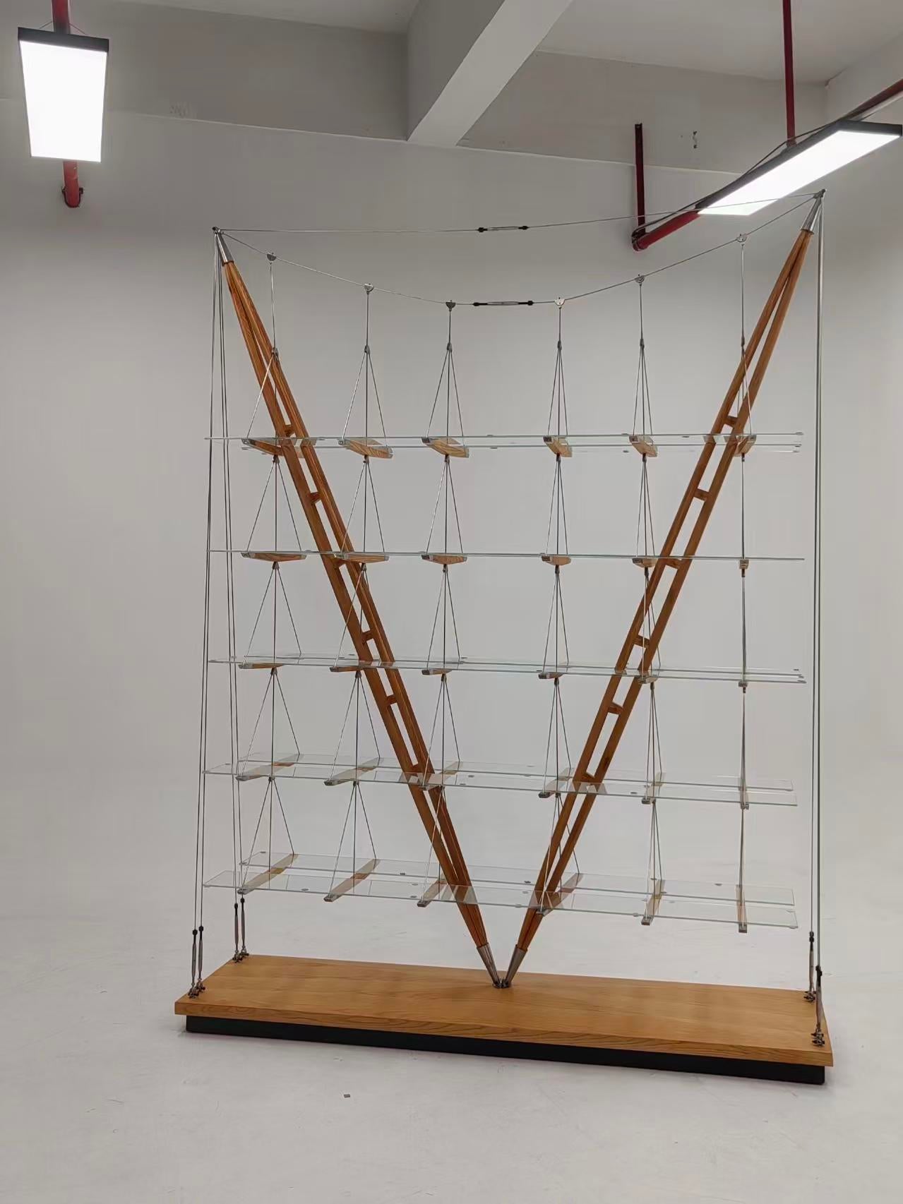 Luxury Italian Floating Sailboat Bookshelf Design
