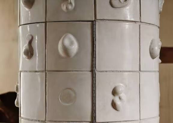 Luxury Ceramic Cylinder Wine Cabinet Design