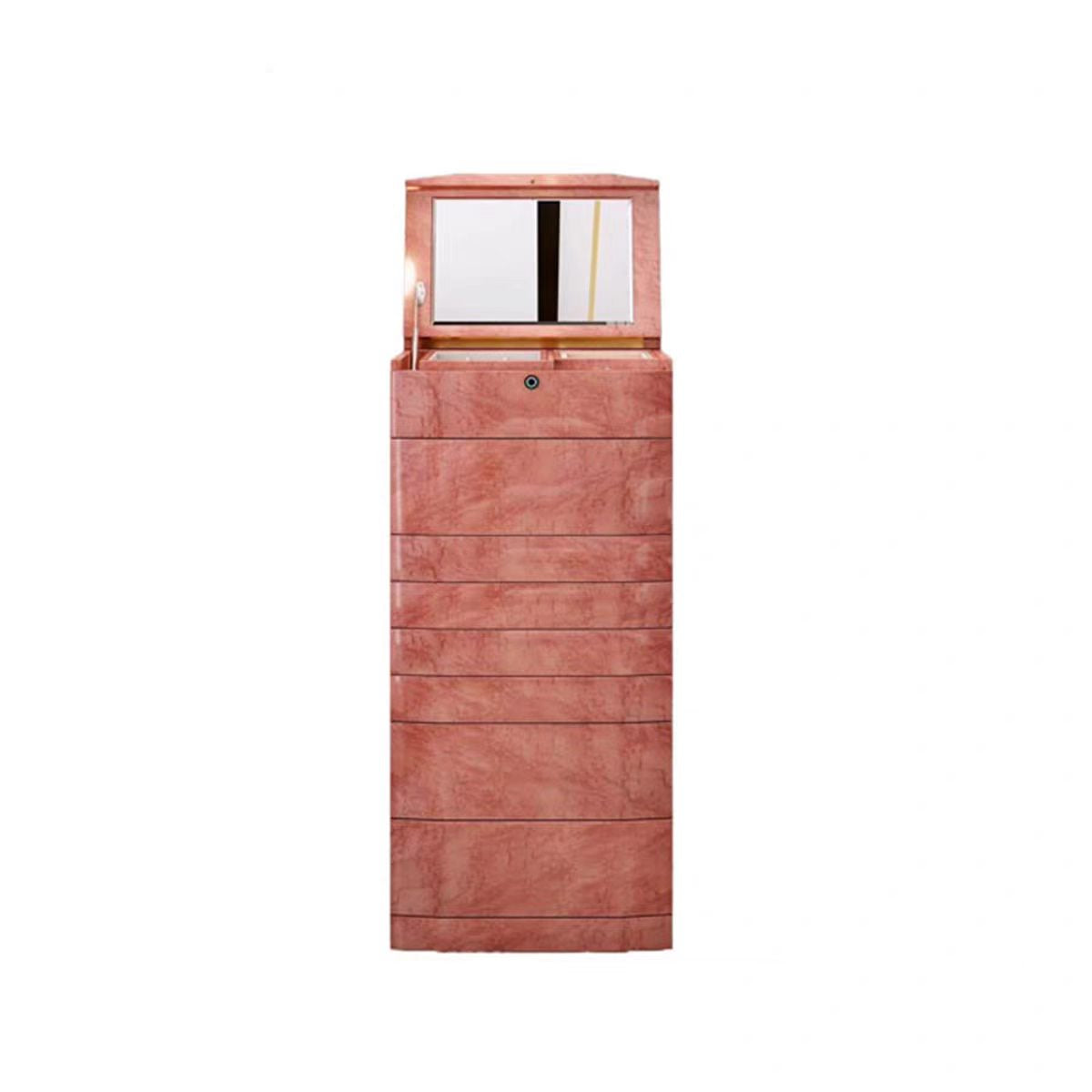 Luxury Wooden Jewelry Cabinet with Fingerprint Lock Design