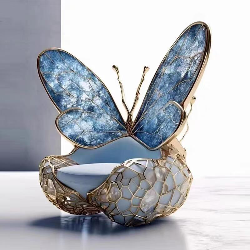 Luxury Italian Butterfly Throne Chair