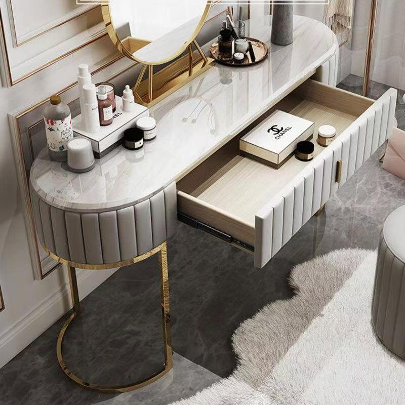 Luxury Italian Stainless Steel Vanity Table