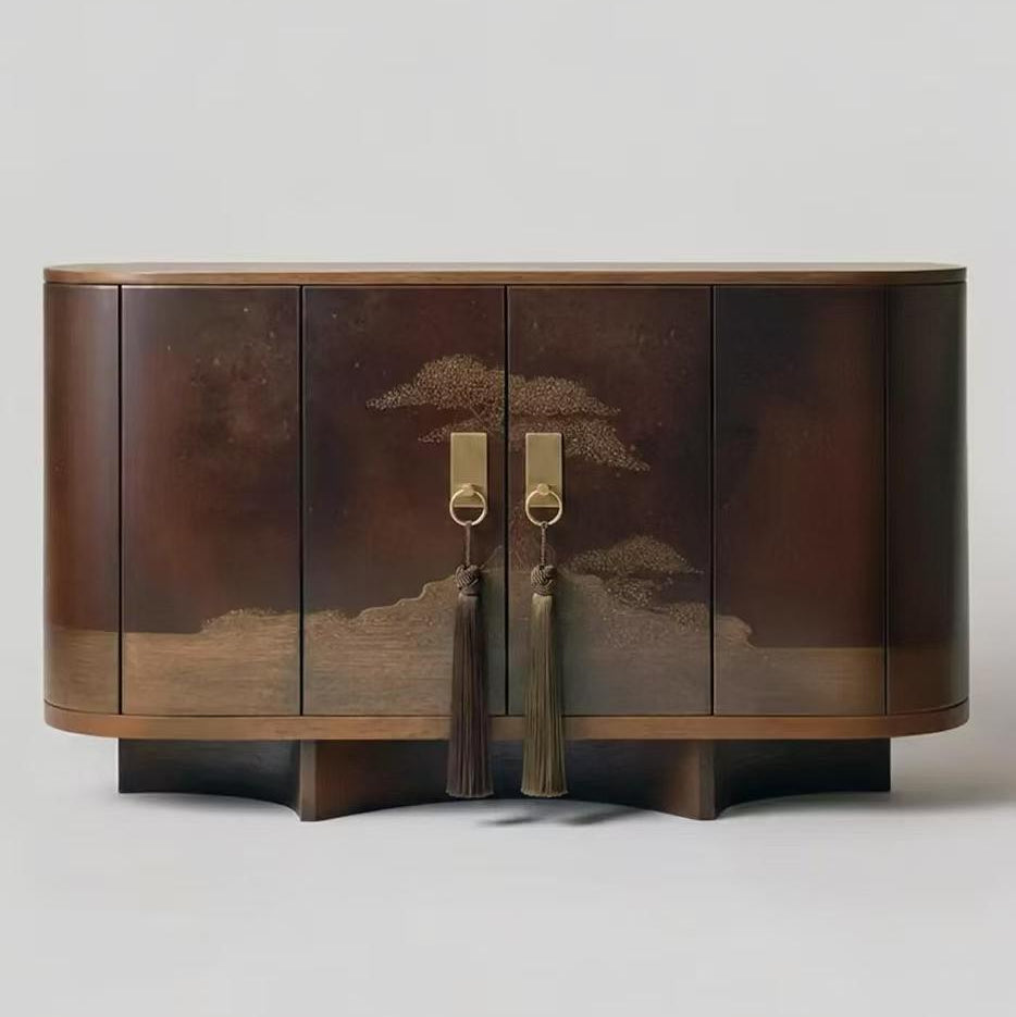 Luxury Modern Chinese Walnut Sideboard