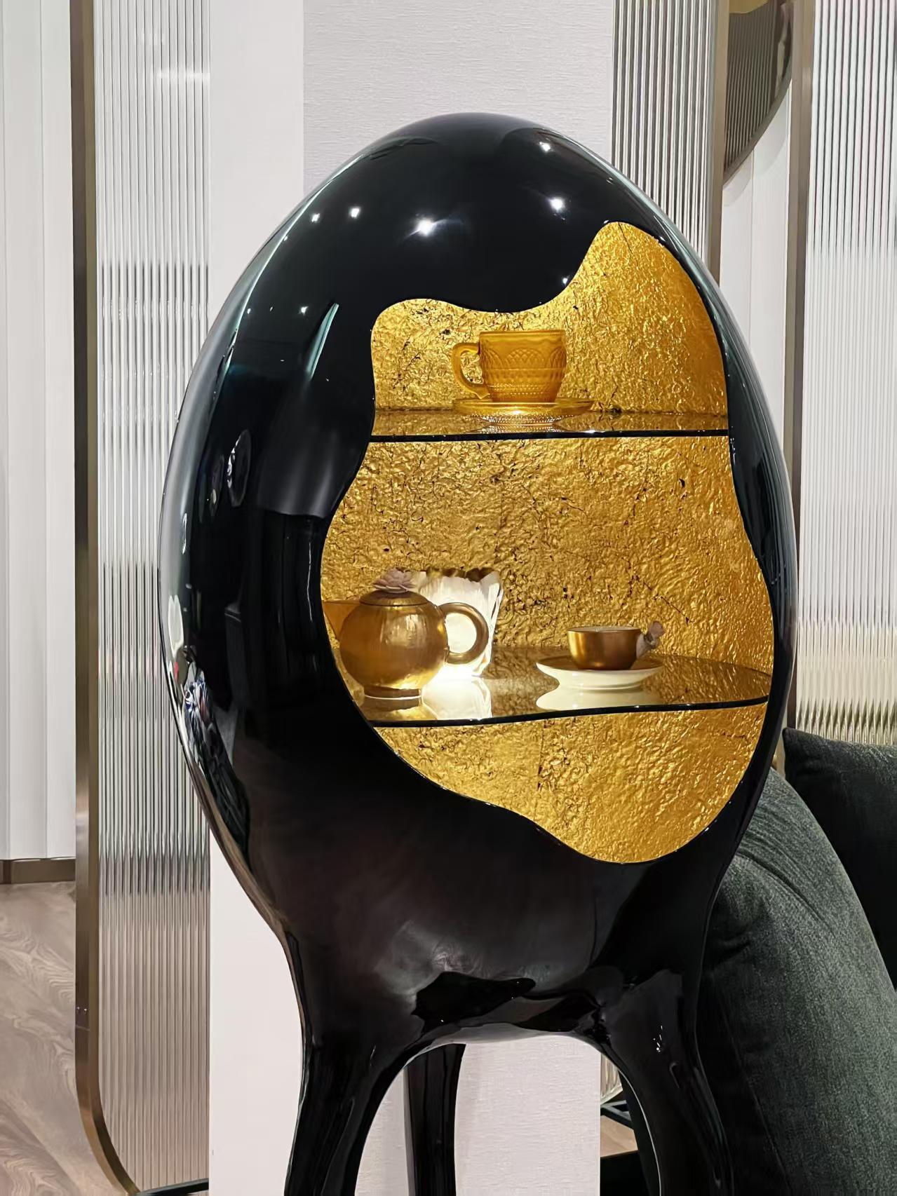 Luxury Fiberglass Art Display Cabinet Design