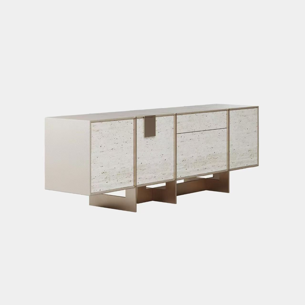 Luxury Italian Travertine Sideboard