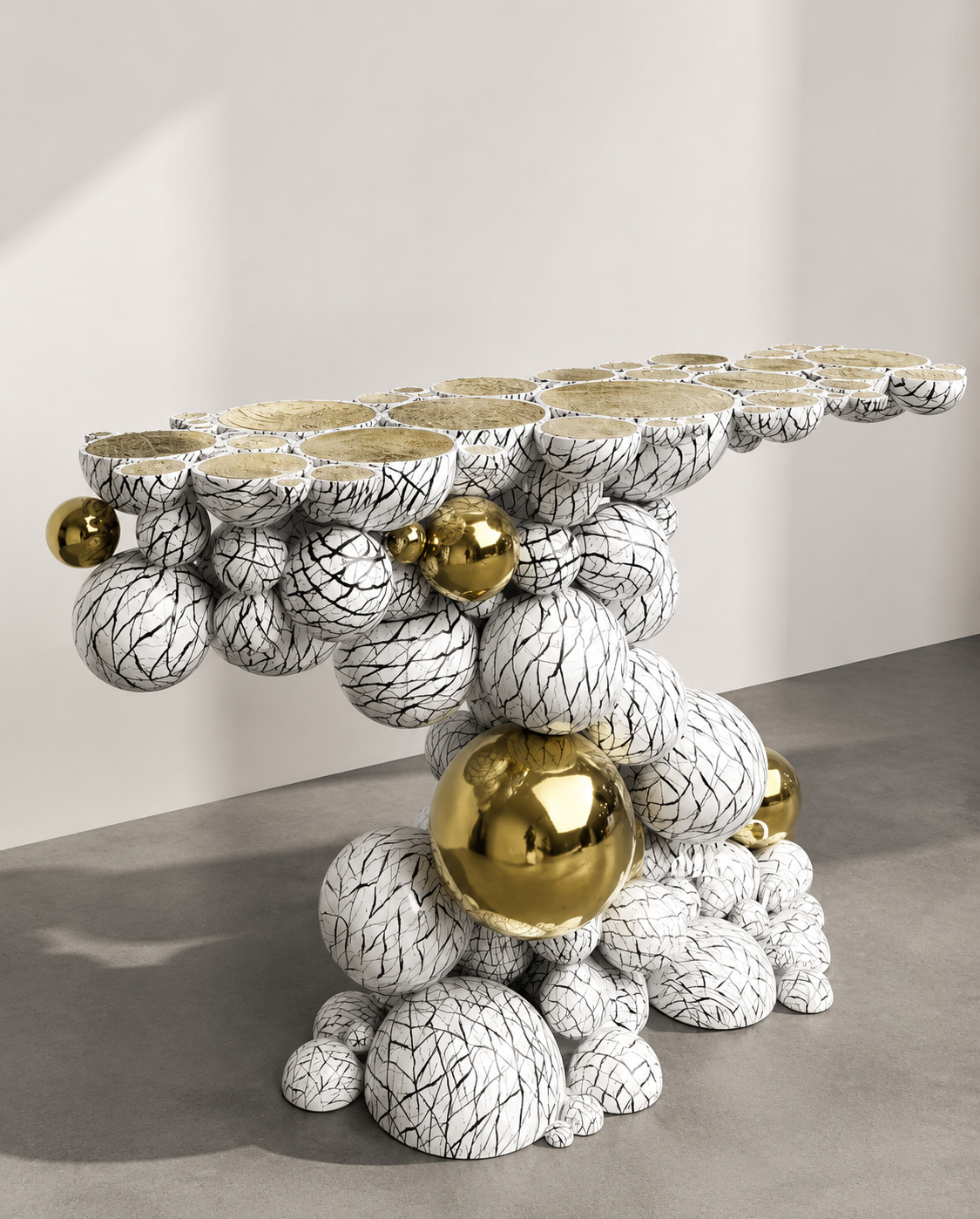 European Luxury Bubble Console Table