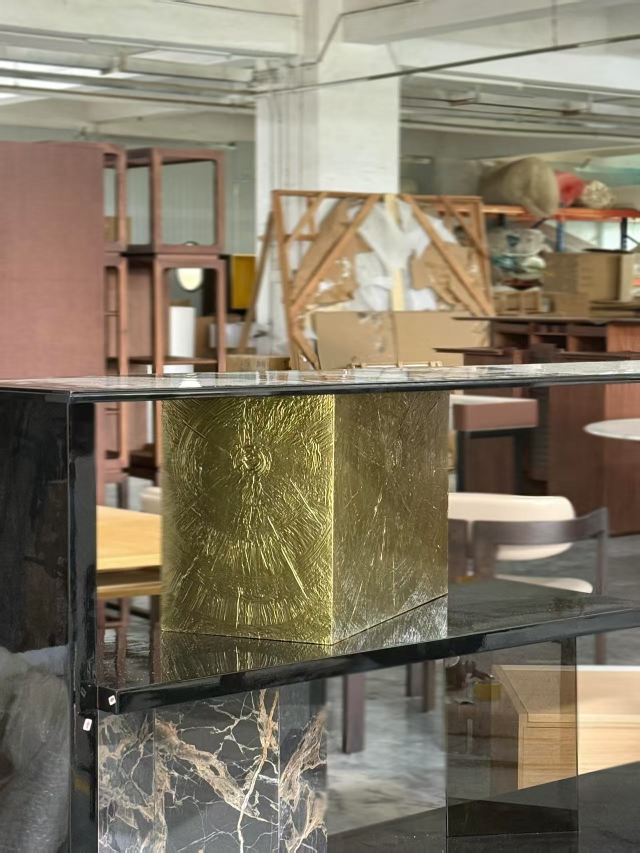 European Luxury Marble Display Shelf