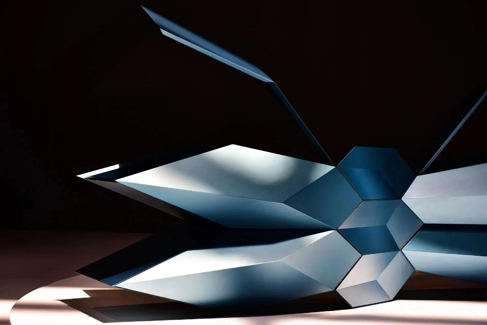 Luxury Butterfly Art Console Cabinet Design