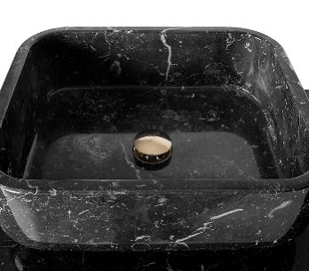 Luxury Italian Black Wash Basin Cabinet