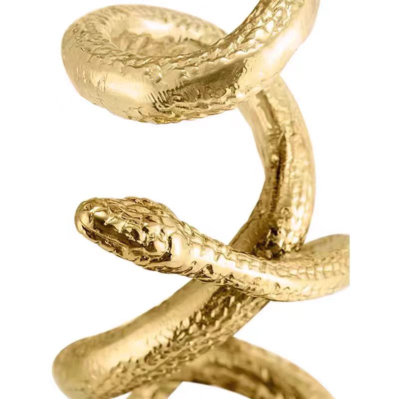 Luxury Italian Golden Snake Side Table