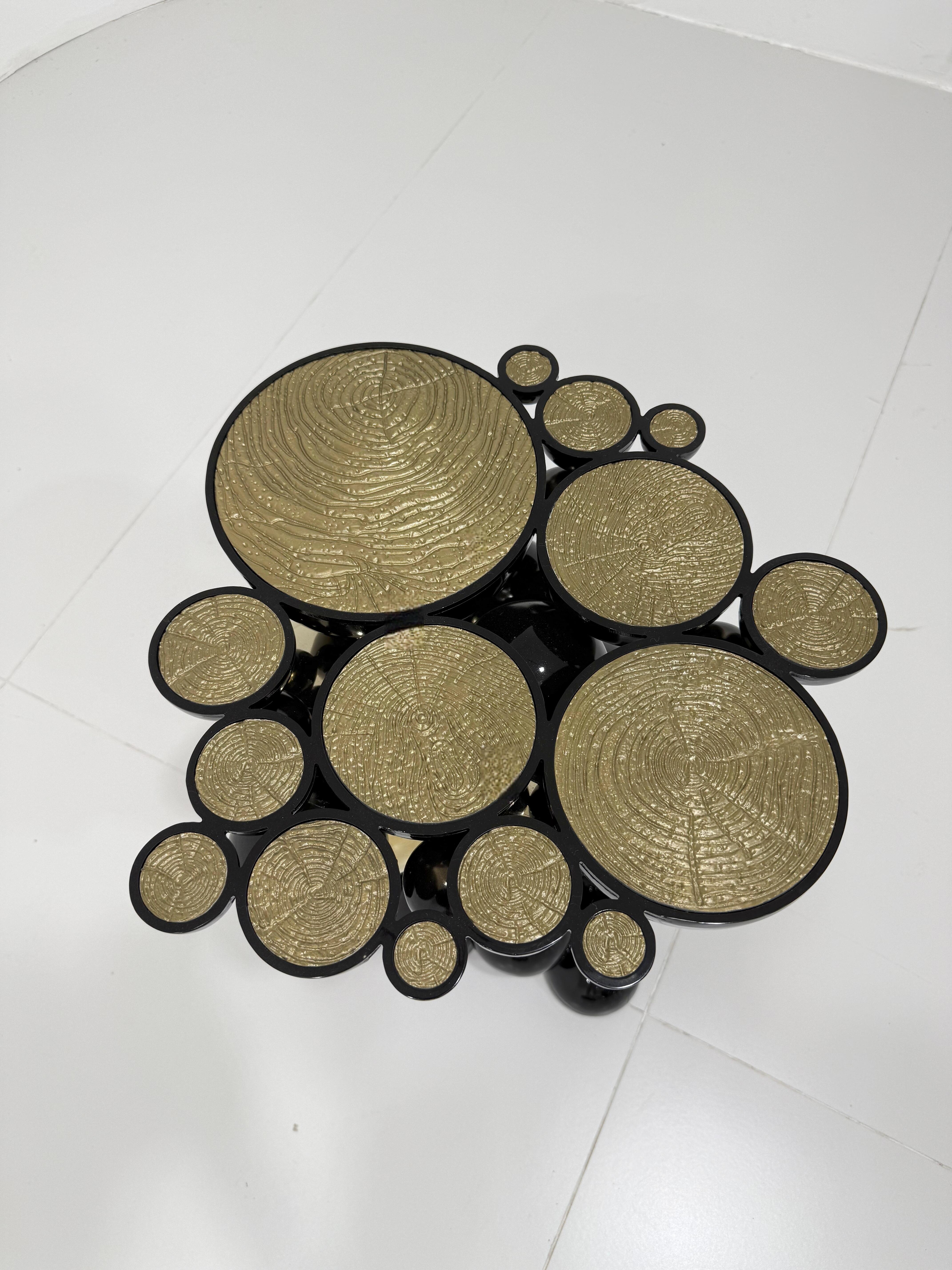 Luxury Italian Artistic Bubble Side Table