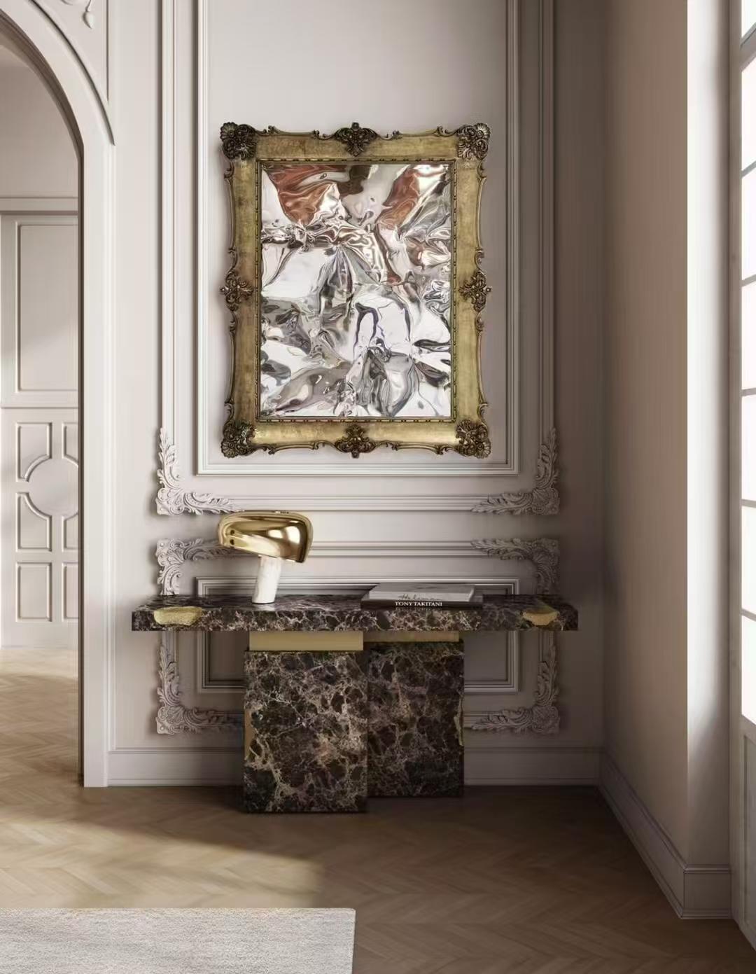 Portuguese Luxury Gold Leaf Wall Mirror