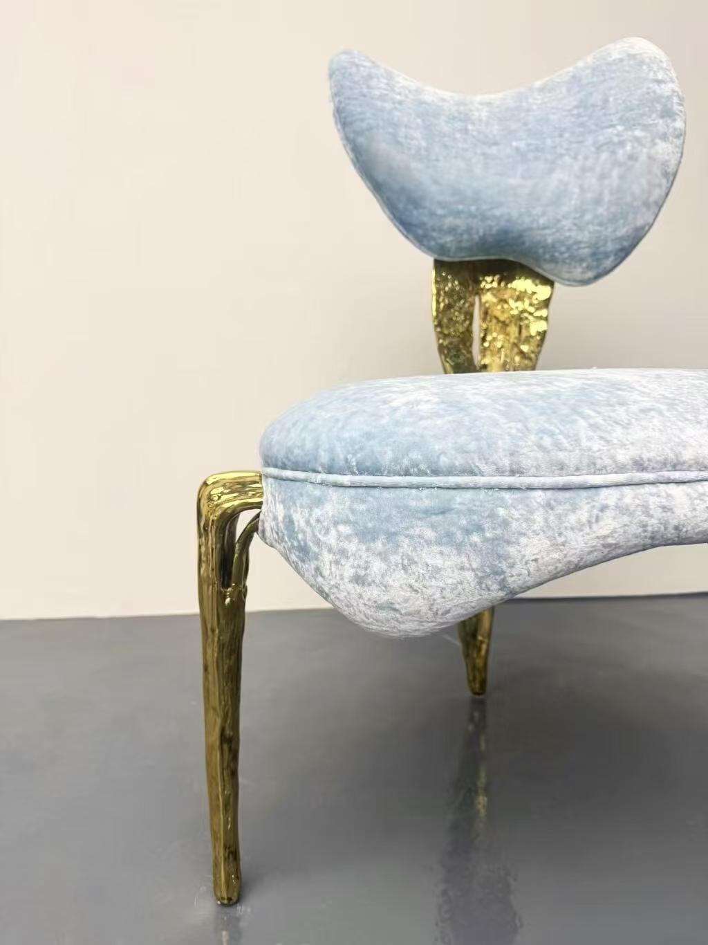 Luxury Italian Brass Dining Chair Design
