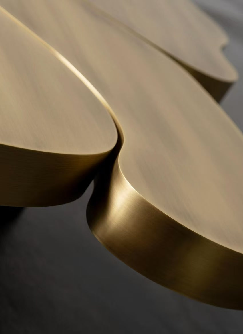 Luxury Italian Irregular Stainless Steel Coffee Table Design