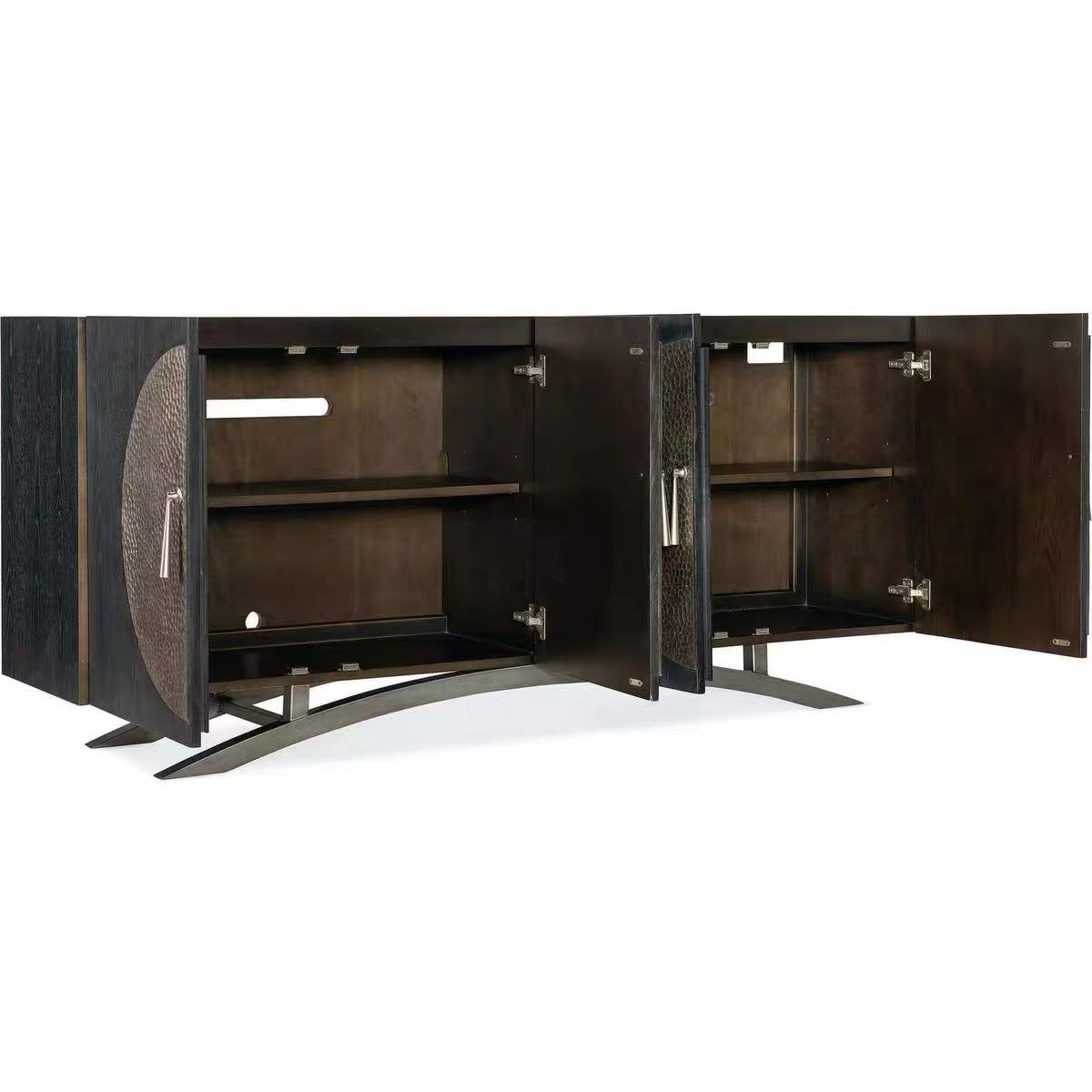 Luxury Hammered Stainless Steel Sideboard Cabinet Design