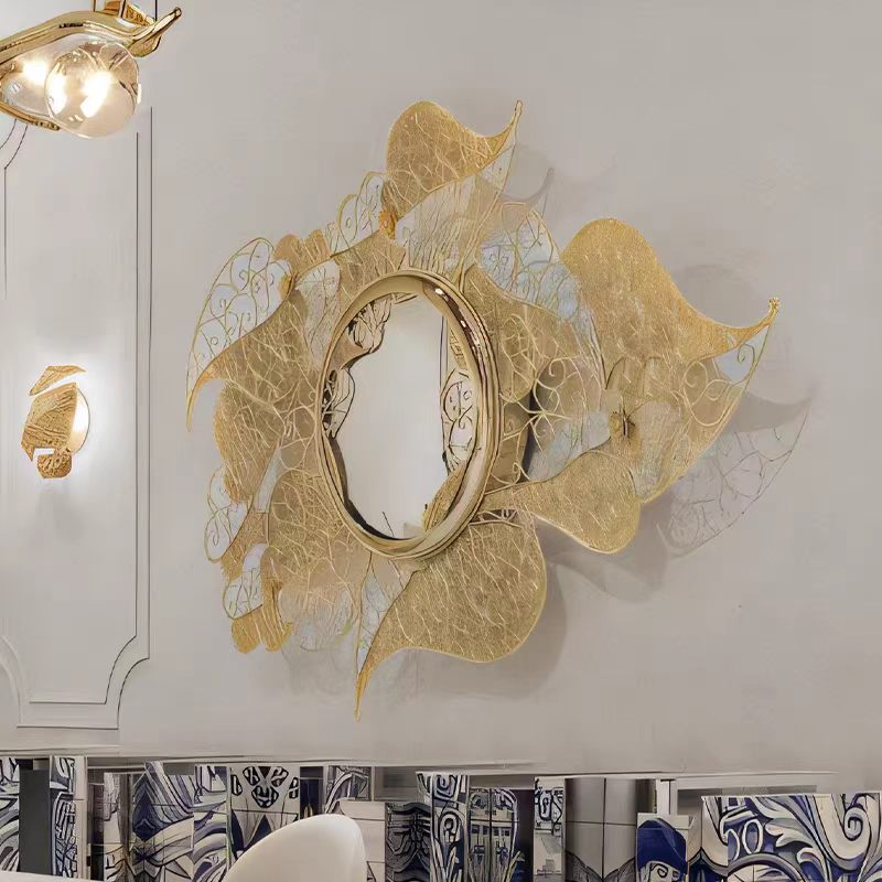 Portuguese Luxury Brass Wall Mirror