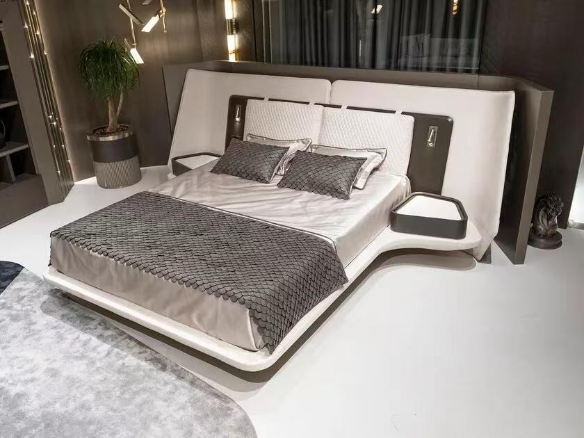 Italian Designer Upholstered Bed Frame