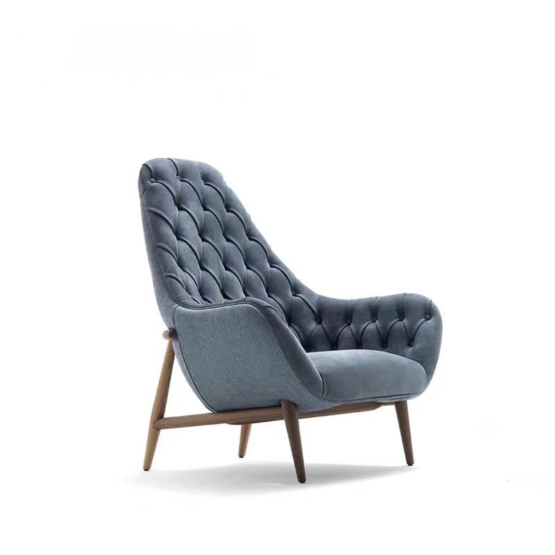 Luxury Italian Fabric Lounge Chair