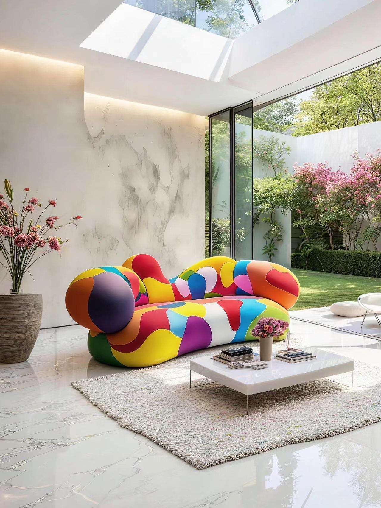 Luxury Italian Dopamine Colorful Sofa