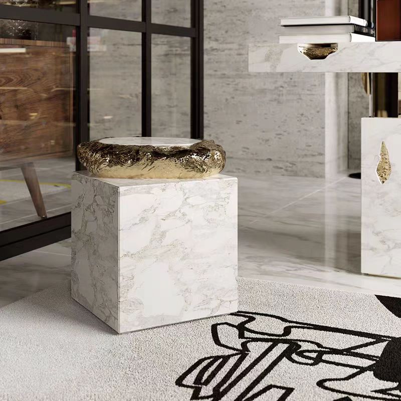 Portuguese Luxury Marble Side Table