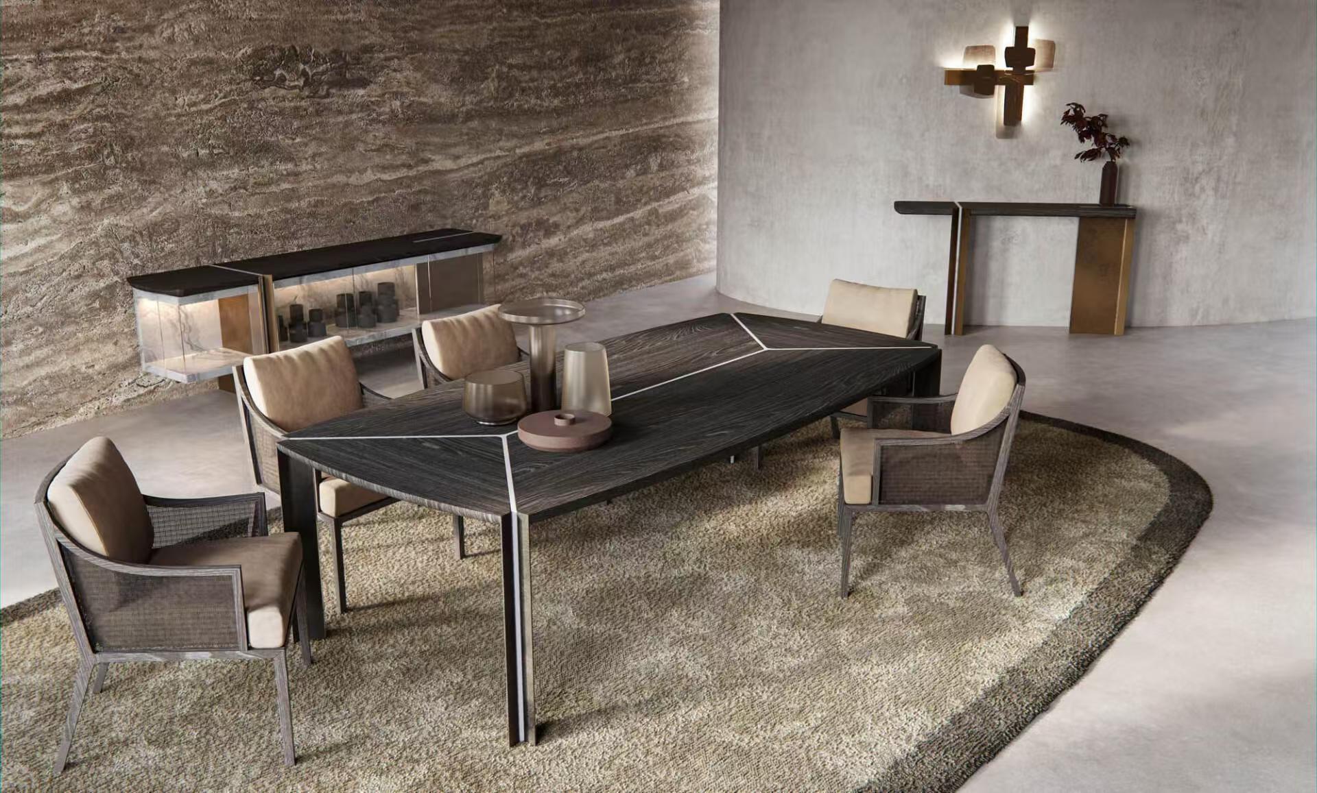 Luxury Italian Glass Sideboard Cabinet Design