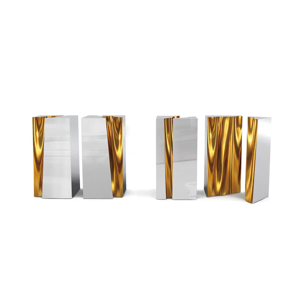 Luxury Italian Stainless Steel Console Table