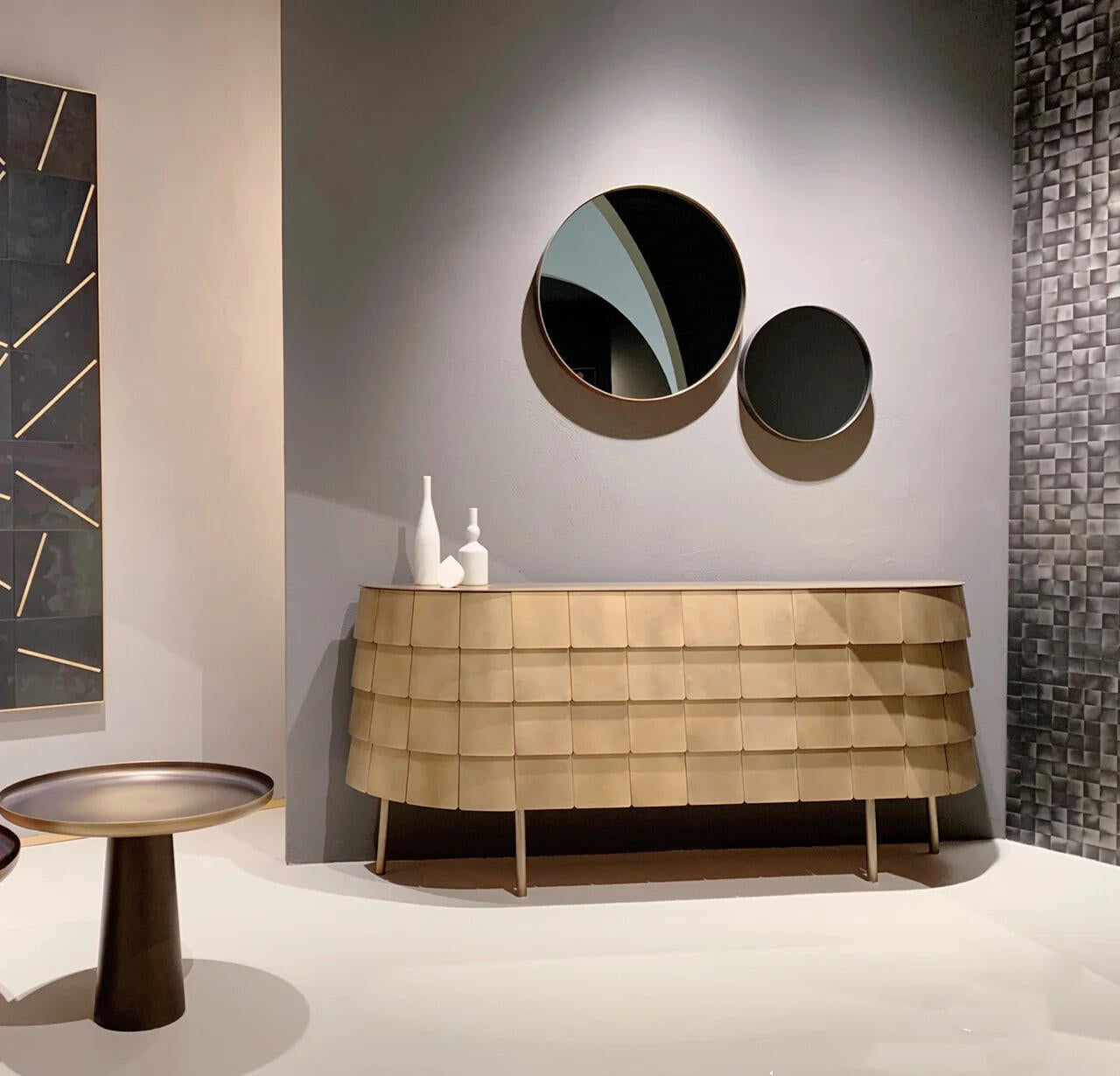 Luxury Italian Armor-Inspired Sideboard
