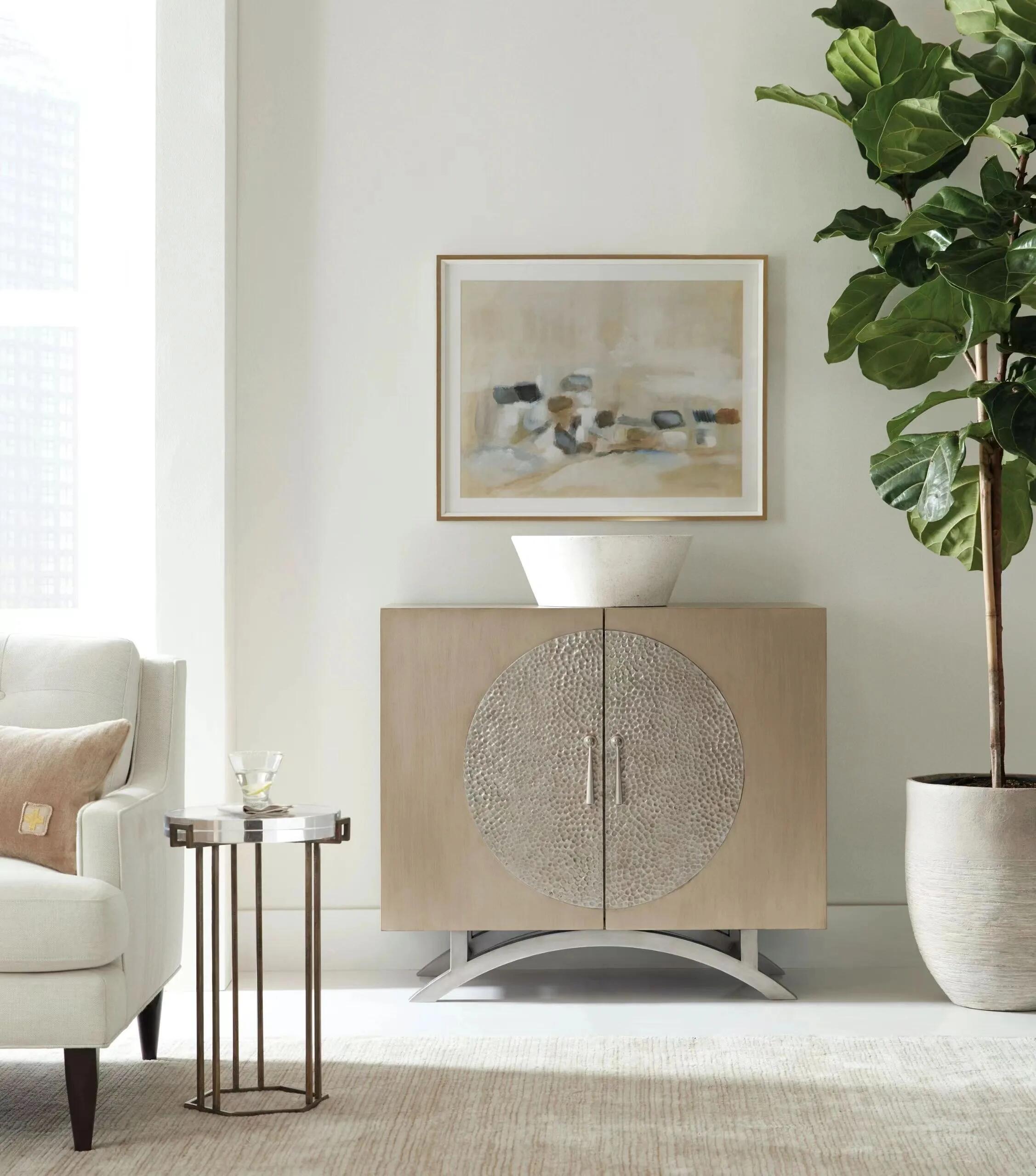 Luxury Hammered Stainless Steel Sideboard Cabinet Design