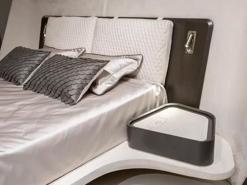Italian Designer Upholstered Bed Frame