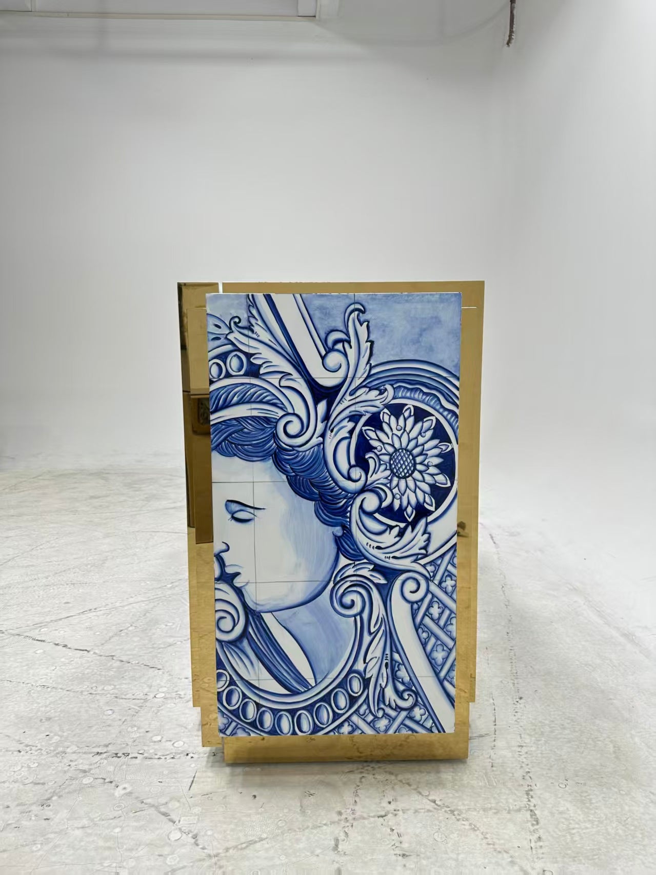 Luxury Italian Painted Console Table Design