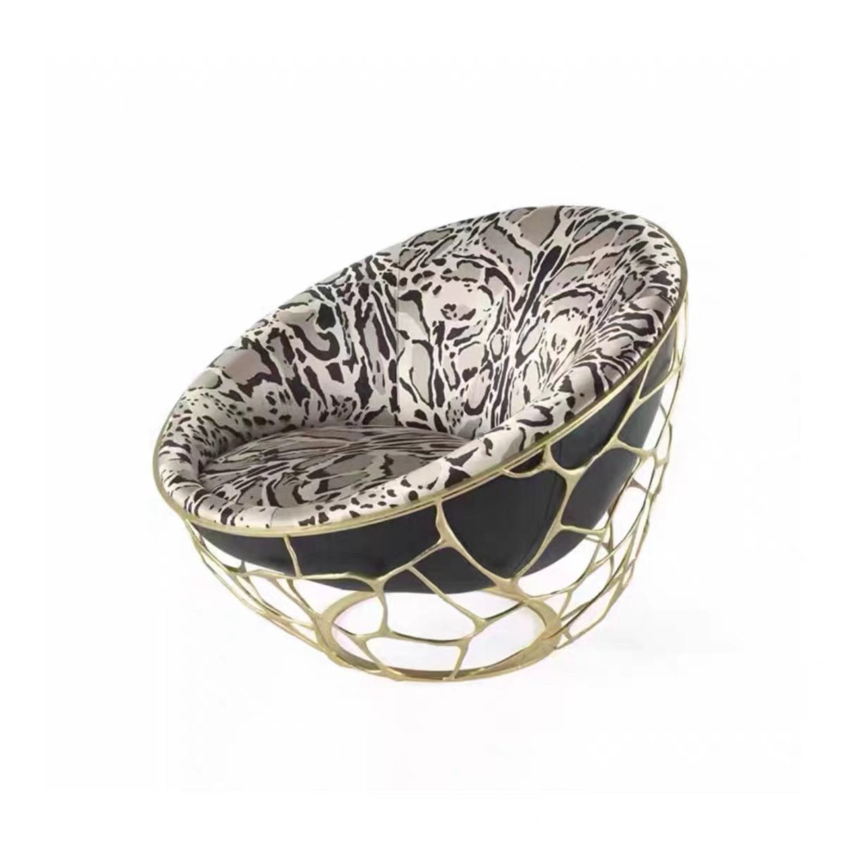 Luxury Italian Copper Lounge Chair