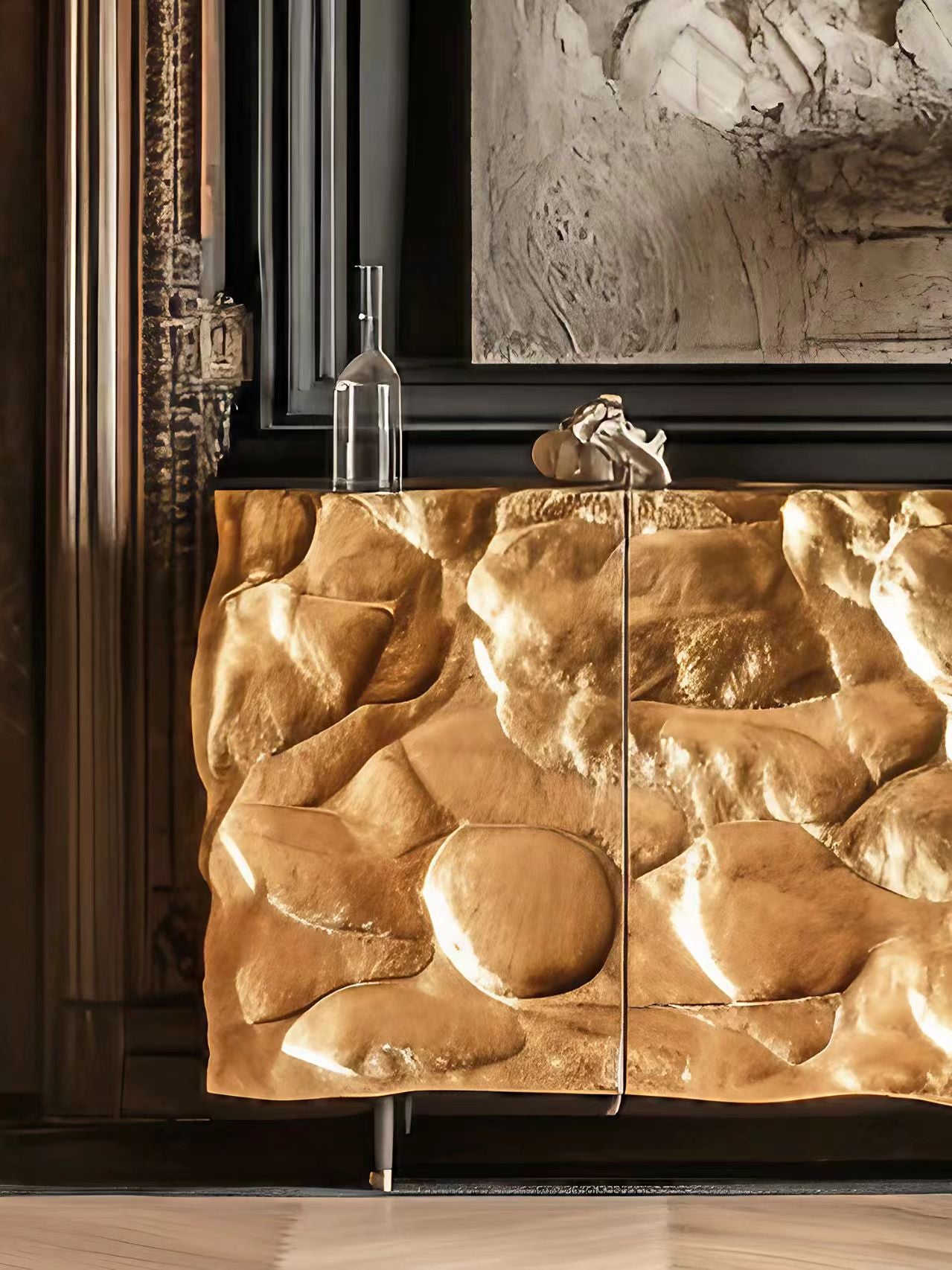 Luxury Italian Antique Bronze Sideboard