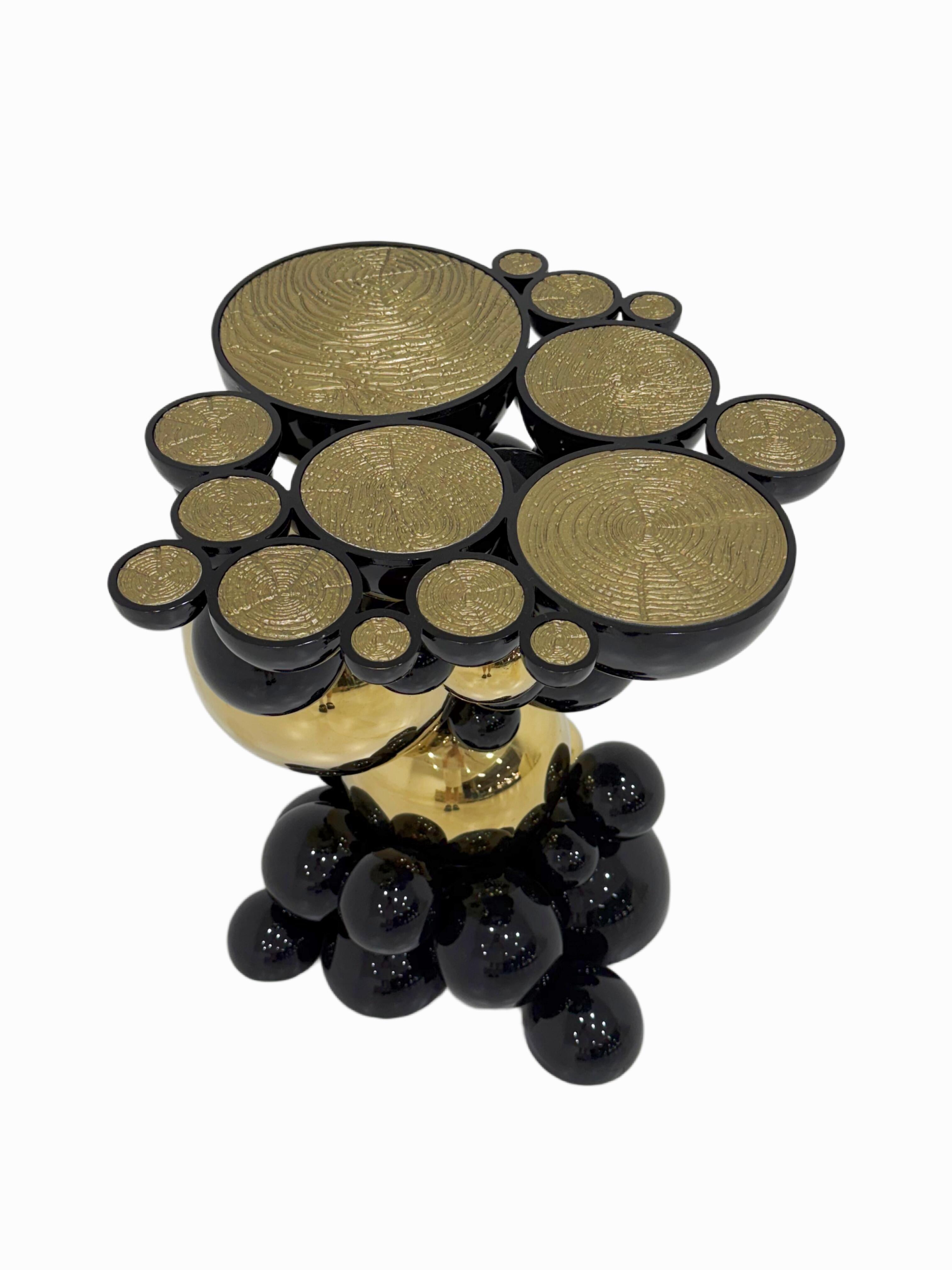 Luxury Italian Artistic Bubble Side Table