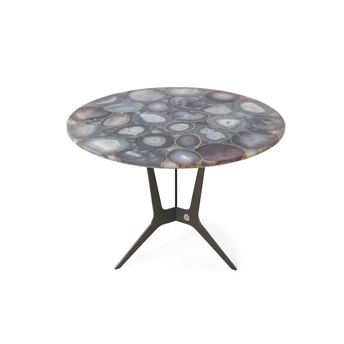 Luxury Italian Agate Stone Side Table