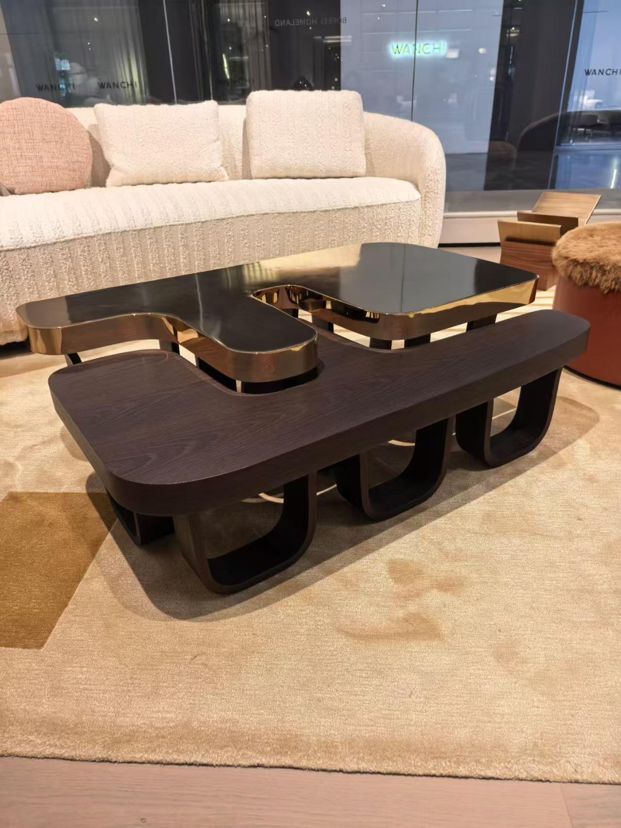 Luxury Italian Double F Coffee Table Design