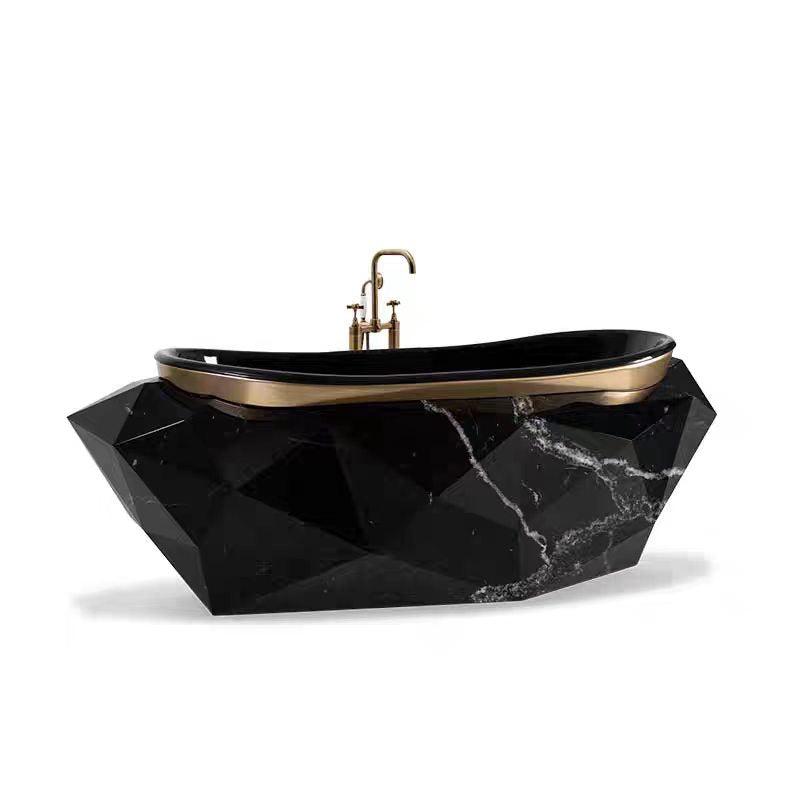 Luxury Diamond-Shaped Acrylic Freestanding Bathtub