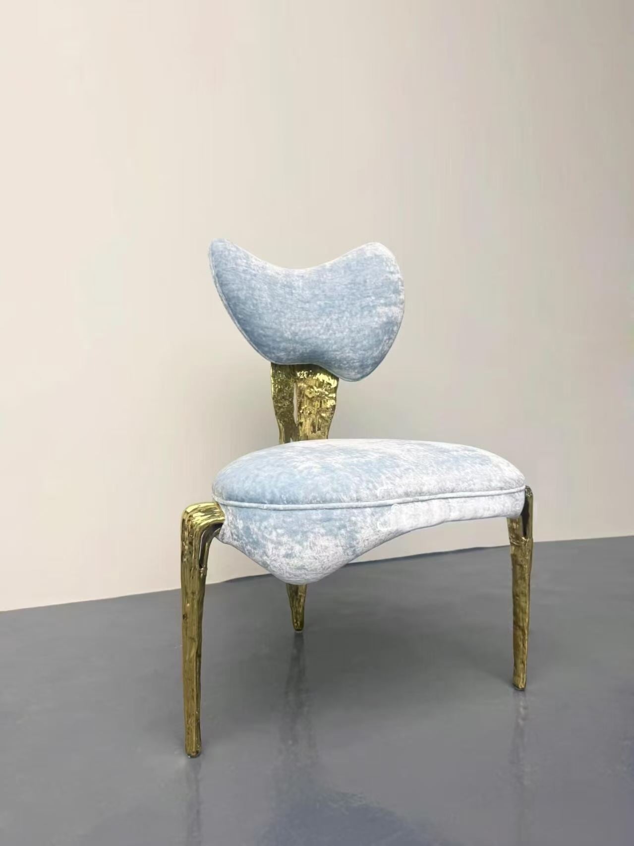 Luxury Italian Brass Dining Chair Design