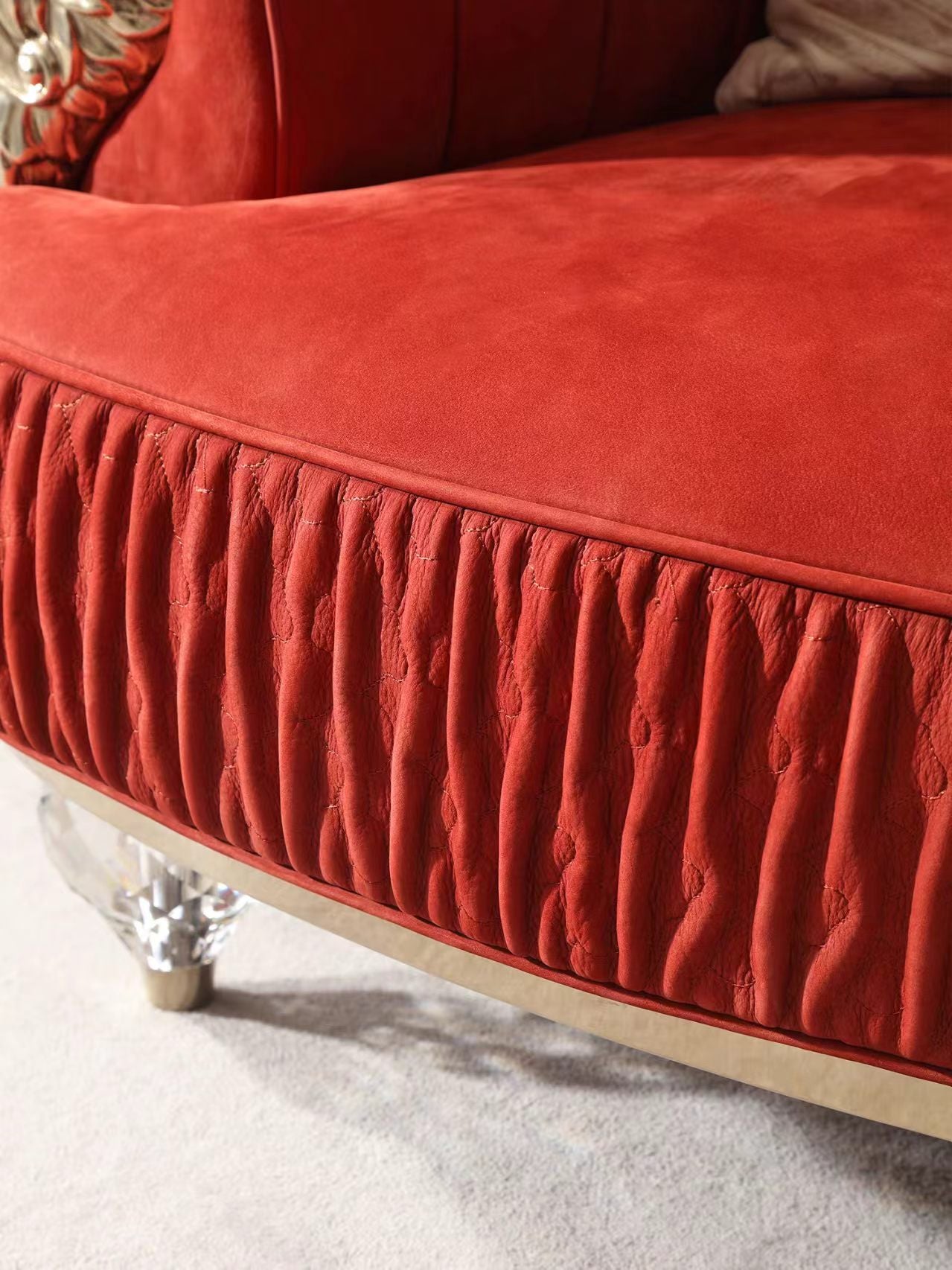 Luxury Italian Old Money Fabric Sofa