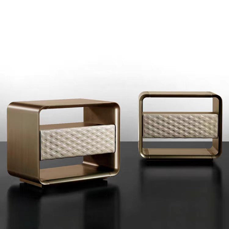 Luxury Italian Velvet Bedside Cabinet